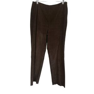 Allan Waller made in Italy size 10 brown corduroy pants side zipper very soft
